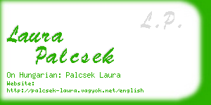 laura palcsek business card